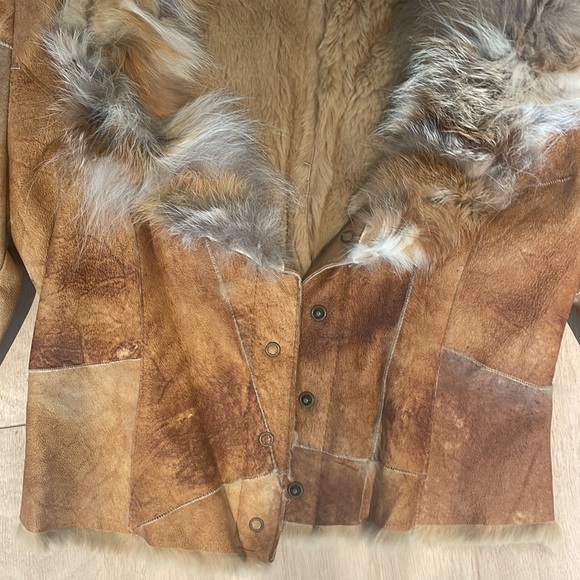 Morgan De Toi Rabbit Fur Coat - Picture 4 of 8